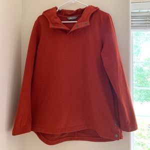North face red/orange pullover